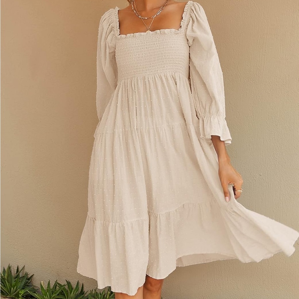 Yellow Milkmaid Dress - small